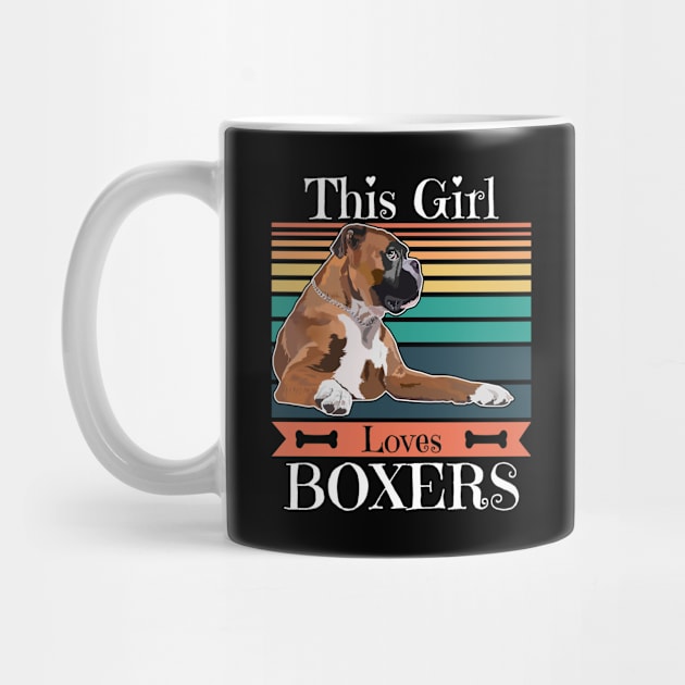 Boxer Dog - This Girl Loves Boxers by Kudostees